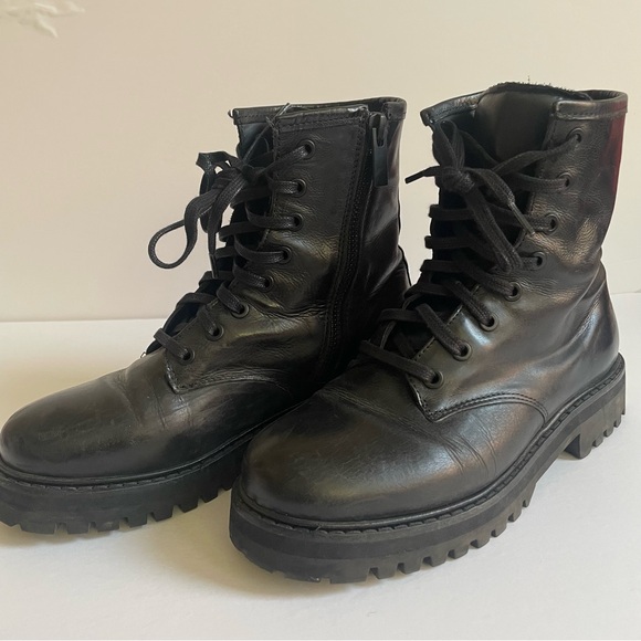 Thursday Boot Company Women’s Leather Combat Boots, size 5.5 - Picture 3 of 11